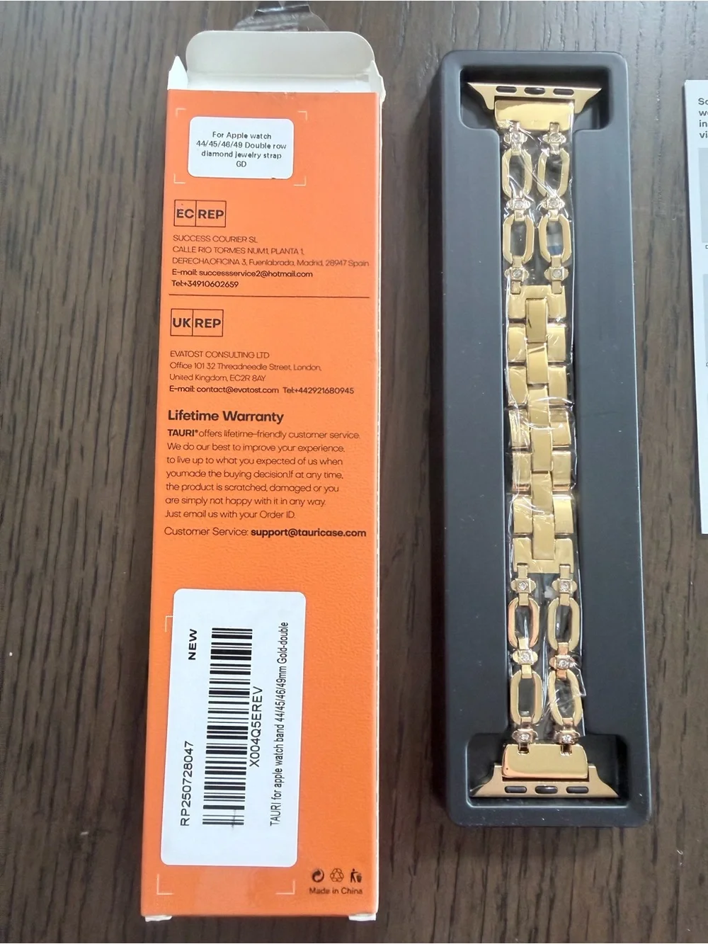 Apple watch gold band 44/45/46/49mm Gold-double